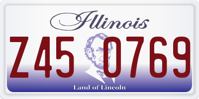 IL license plate Z450769