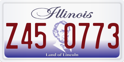 IL license plate Z450773