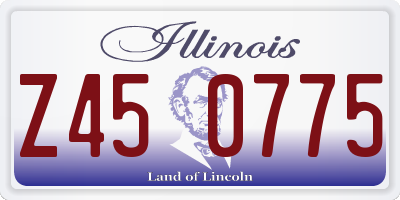 IL license plate Z450775