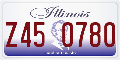 IL license plate Z450780