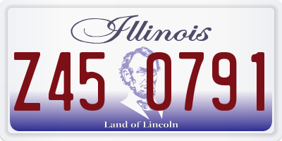 IL license plate Z450791