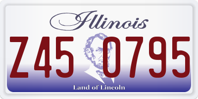 IL license plate Z450795