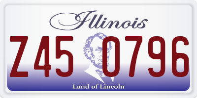 IL license plate Z450796