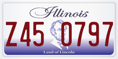 IL license plate Z450797