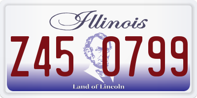 IL license plate Z450799