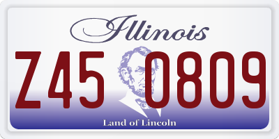 IL license plate Z450809