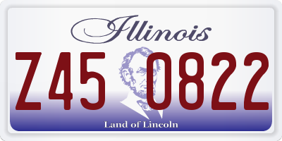 IL license plate Z450822