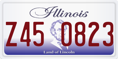 IL license plate Z450823