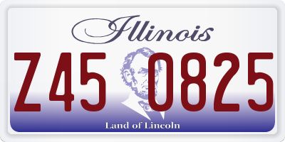 IL license plate Z450825