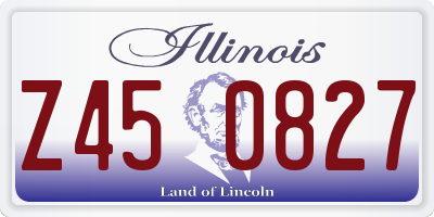 IL license plate Z450827