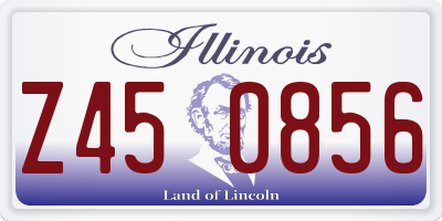 IL license plate Z450856