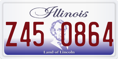 IL license plate Z450864