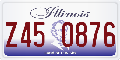 IL license plate Z450876