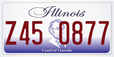 IL license plate Z450877