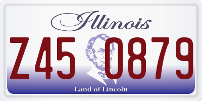 IL license plate Z450879