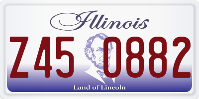 IL license plate Z450882