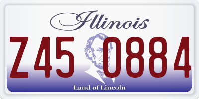 IL license plate Z450884