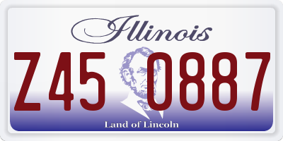 IL license plate Z450887