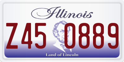IL license plate Z450889