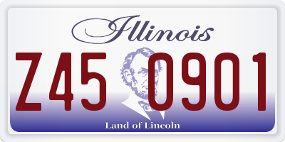 IL license plate Z450901