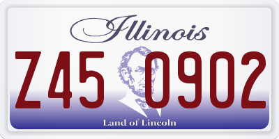 IL license plate Z450902