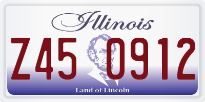 IL license plate Z450912