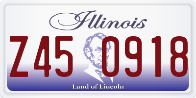 IL license plate Z450918