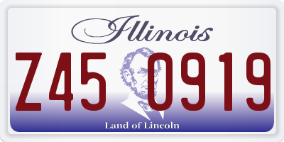 IL license plate Z450919