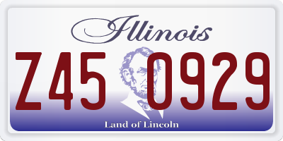 IL license plate Z450929