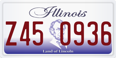 IL license plate Z450936
