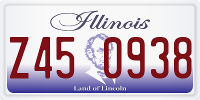 IL license plate Z450938