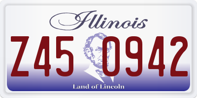 IL license plate Z450942