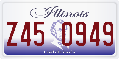 IL license plate Z450949
