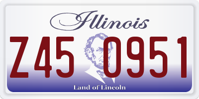 IL license plate Z450951