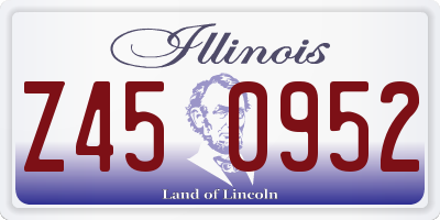 IL license plate Z450952