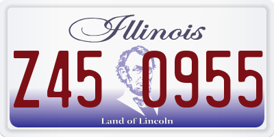 IL license plate Z450955