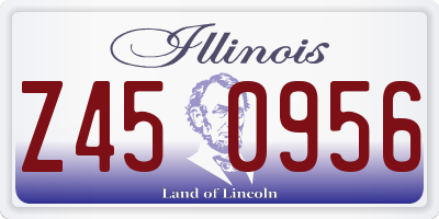 IL license plate Z450956