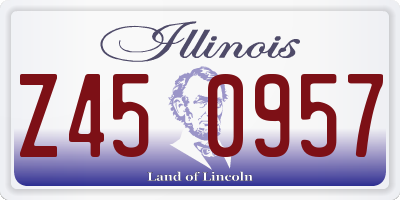 IL license plate Z450957