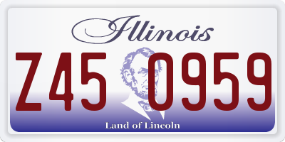 IL license plate Z450959
