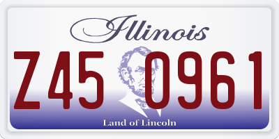 IL license plate Z450961