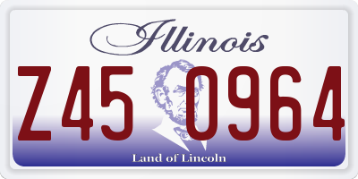 IL license plate Z450964