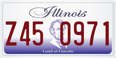 IL license plate Z450971