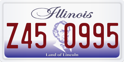 IL license plate Z450995