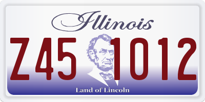 IL license plate Z451012