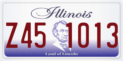 IL license plate Z451013
