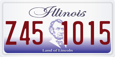 IL license plate Z451015