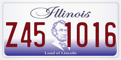 IL license plate Z451016