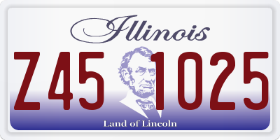 IL license plate Z451025