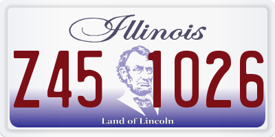 IL license plate Z451026