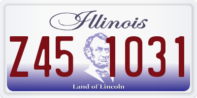 IL license plate Z451031
